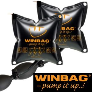 2 כריות מתנפחות winbag original להרמת זכוכית ומשקלים, עד 135 ק"ג 