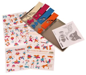 ערכת משחק במגנטים מספוג לבית ולטיולים iOTOBO באריזת פח רב פעמית - סנאי