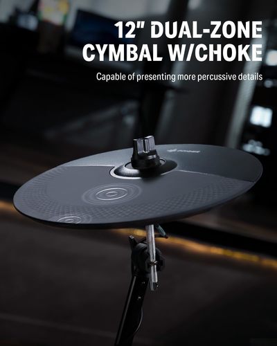 חבילת מערכת תופים אלקטרונית DED200MAX + כסא ואוזניות EC6782 מבית DONNER