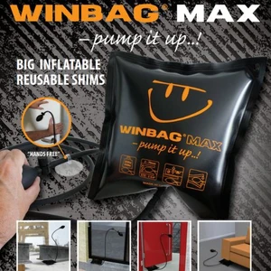 זוג כריות מתנפחות winbag MAX להרמת זכוכית ומשקלים, עד 250 ק"ג 