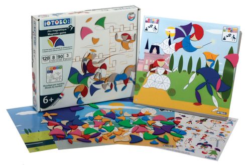 ערכת משחק 60 מגנטים מספוג iOTOBO - בייסיק 6+