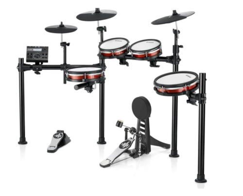חבילת מערכת תופים אלקטרונית DED200MAX + כסא ואוזניות EC6782 מבית DONNER