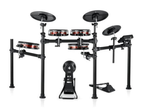 חבילת מערכת תופים אלקטרונית DED200MAX + כסא ואוזניות EC6782 מבית DONNER