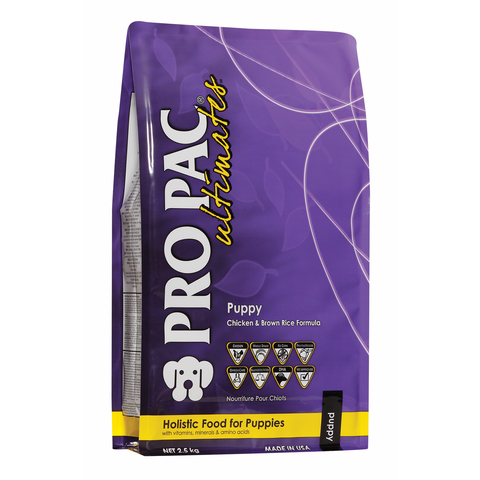 Pro Pac Ultimates פרופק אולטימייט 2.5 ק"ג מזון יבש לגורי כלבים בטעם עוף ואורז מלא