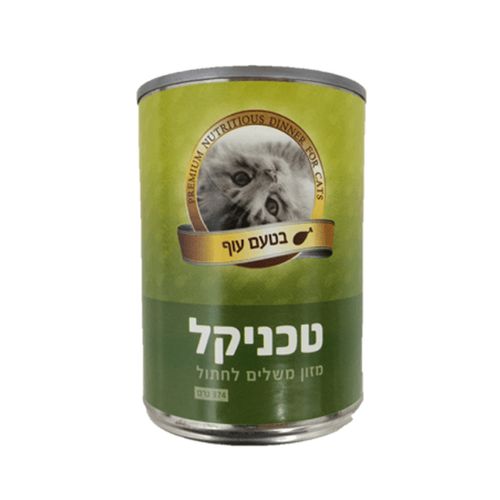 שימורי עוף לחתול טכניקל 374 גרם