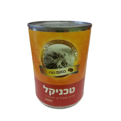 שימורי הודו לחתול טכניקל 374 גרם