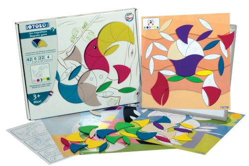 ערכת משחק 42 מגנטים מספוג iOTOBO - מקסי 3+