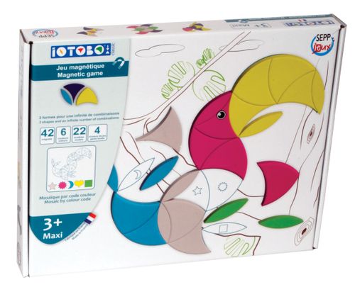 ערכת משחק 42 מגנטים מספוג iOTOBO - מקסי 3+