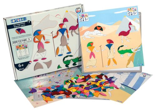 ערכת משחק 200 מגנטים מספוג iOTOBO - מקסי 6+