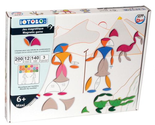 ערכת משחק 200 מגנטים מספוג iOTOBO - מקסי 6+