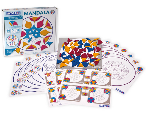 ערכת משחק 60 מגנטים מספוג iOTOBO - מנדלה