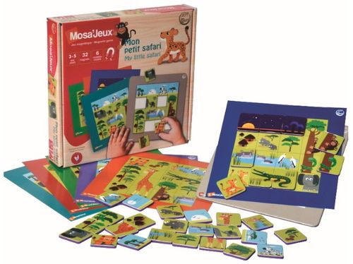 ערכת 6 פאזלים מגנטיים - הספארי שלי