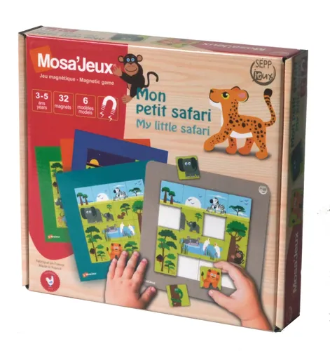 ערכת 6 פאזלים מגנטיים - הספארי שלי