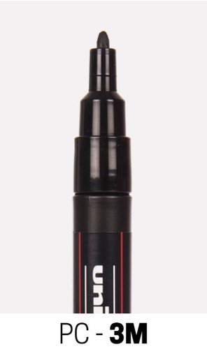 טוש אקרילי פוסקה POSCA PC- 3M (מגוון צבעים)