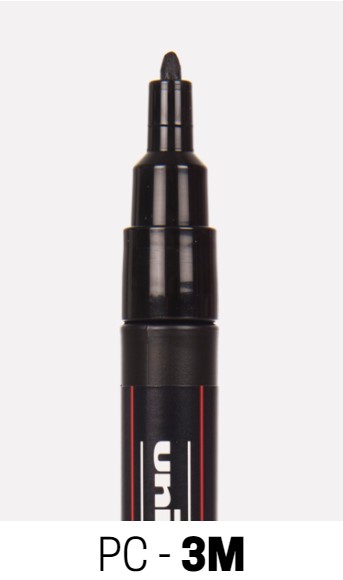טוש אקרילי פוסקה POSCA PC- 3M (מגוון צבעים)