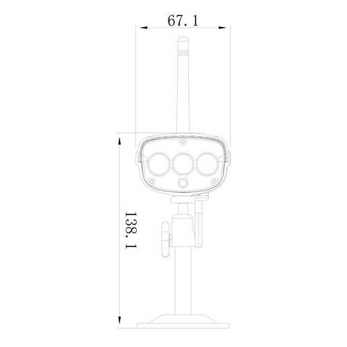 מצלמת אבטחה IP רשת חיצונית  PROVISION WP-818