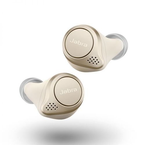 אוזניות TWS מתקדמות למוזיקה ושיחות Jabra Elite 75t צבע זהב