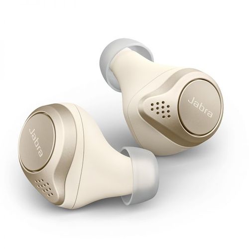 אוזניות TWS מתקדמות למוזיקה ושיחות Jabra Elite 75t צבע זהב