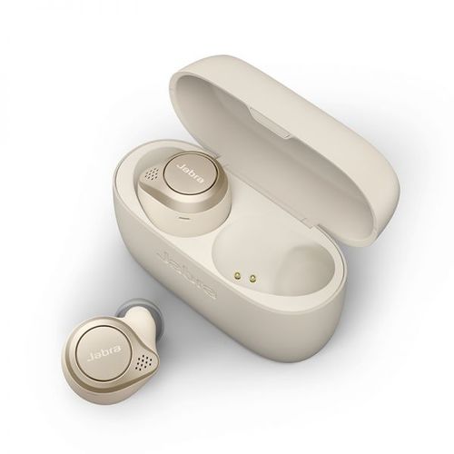 אוזניות TWS מתקדמות למוזיקה ושיחות Jabra Elite 75t צבע זהב