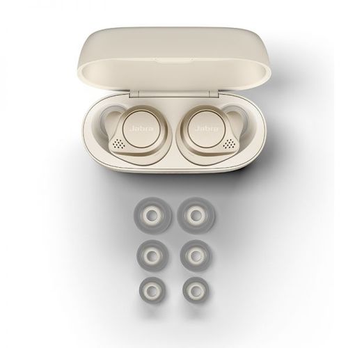 אוזניות TWS מתקדמות למוזיקה ושיחות Jabra Elite 75t צבע זהב