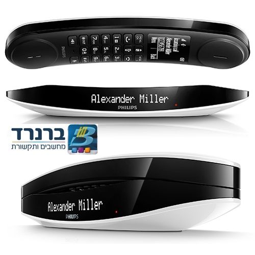 טלפון אלחוטי מתקדם בעיצוב ייחודי Philips Luceo M6601WB
