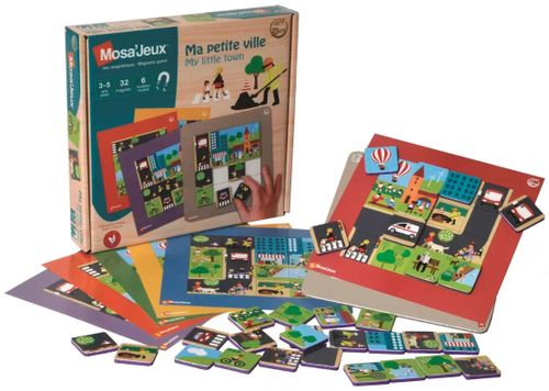 ערכת 6 פאזלים מגנטיים - העיר שלי