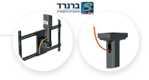 זרוע תקרתית מסגסוגת אלומיניום למסכים 32