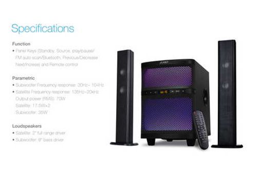 רמקול אלחוטי מקרן קול סאונד בר עם סאב FENDA T-200X Soundbar & Subwoofer