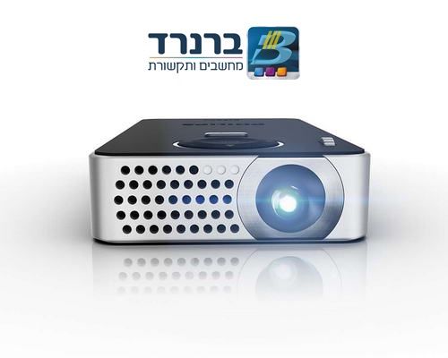 מקרן כיס אלחוטי עם חיבור USB מהיר 50 לומן עד 60 אינץ' Philips PicoPix PPX4350