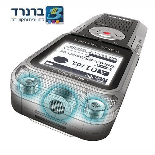 טייפ מנהלים איכותי 4GB עם אוזניות ונרתיק נשיאה Philips DVT5000