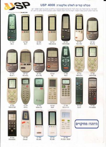 שלט מקורי למזגן אלקטרה  דגם USP 4008 מקורי של אלקטרה !