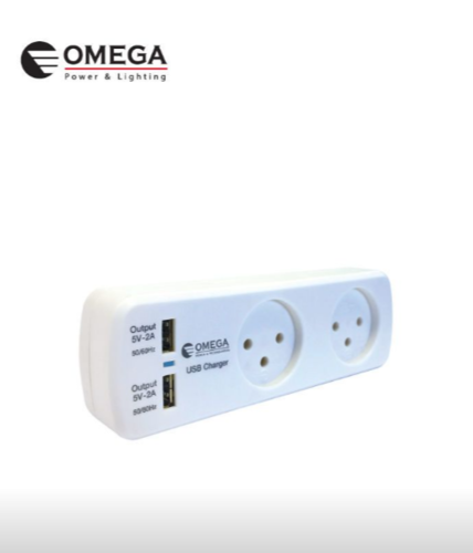 מטען USB + מפצל T2