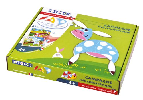 ערכת 67 מגנטים מספוג עם 12 סצנות משחק iOTOBO - החיים בכפר