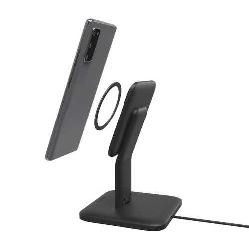 מעמד טעינה אלחוטי 15 וואט של MOPHIE דגם SNAP+ בצבע שחור