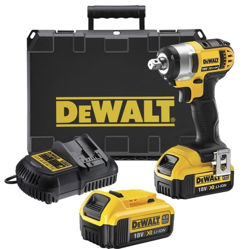  ערכת מפתח אימפקט/רטיטה 18V Dewalt DCF880M2 BRUSHLESS כוללת שתי סוללות 4 אמפר ומטען