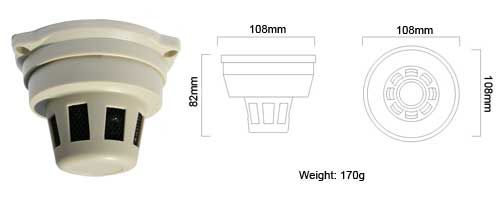 מצלמת נסתרת בגלאי עשן PROVISION  DS-328CP36