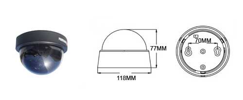 מצלמת כיפה PROVISION DX-429CP36