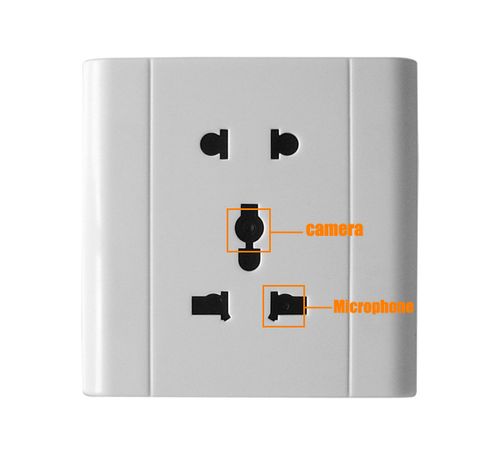 מצלמה נסתרת בתוך שקע חשמל