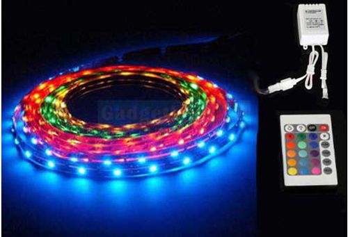 פס לדים LED באורך 5 מטר מחליף צבעים כולל שלט ובקר!