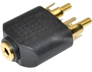 מחבר מתאם אודיו PL 2.5 נקבה / 2XRCA זכר