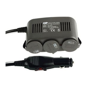 מפצל 3 מצת לרכב עם GP USB PHU-230