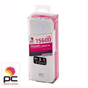 מטען נייד Power Bank איכותי במיוחד 15600mAh עם כבל מפצל PC Y30