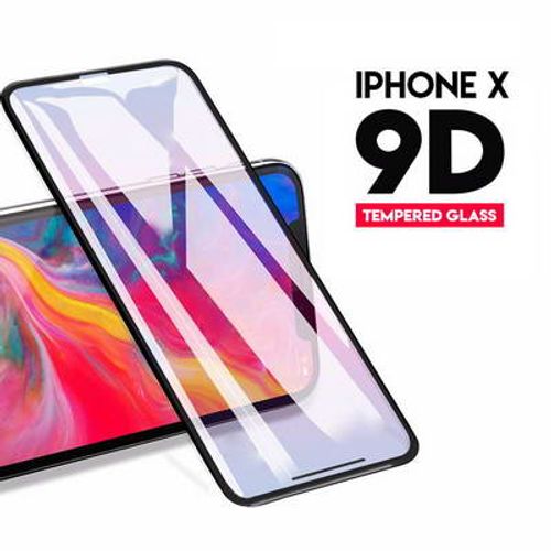 מגן מסך איכותי זכוכית מחוסמת 9D איפון IPHONE X