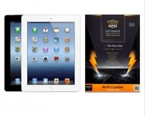 מגן מסך קדמי לאייפד 2 / 3 / 4 / רטינה מבית באפ Buff Armor מבריק