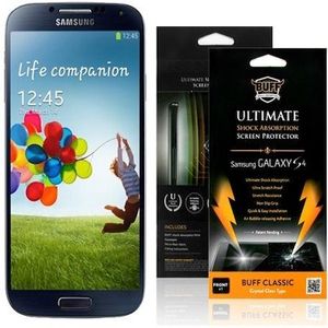מגן מסך קדמי לסמסונג גלקסי galaxy s4 מבית באפ Buff Armor מבריק