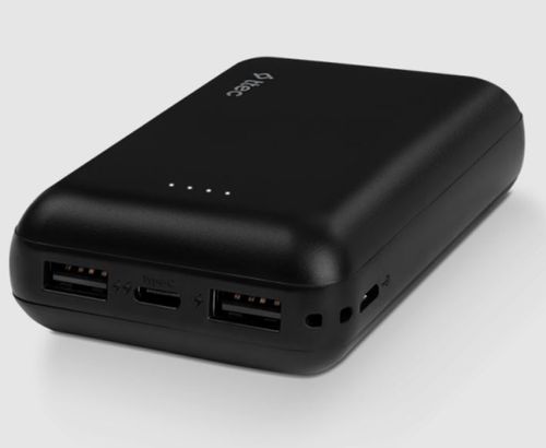 מטען נייד עם חיבור USB-C ושני חיבורי USB-A בנפח 10K דגם 2BB187S