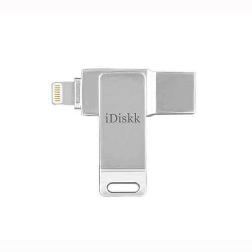 זיכרון חיצוני נייד למכשירי iOS דגם iDiskk mini 3.0 USB 32GB Sliver