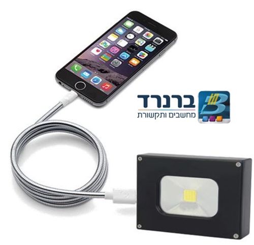 מטען גיבוי נייד סוללת גיבוי 4.4A צבע שחור + פנס לד GPT PB-4400B 10W
