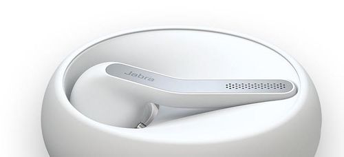 אוזנית בלוטוס איכותית קלת משקל ומעוצבת Jabra Eclipse צבע לבן