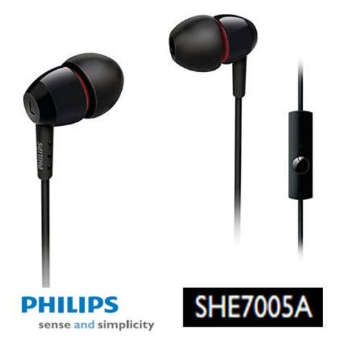 אוזניות סיליקון In Ear עם מיקרופון Philips SHE7005A
